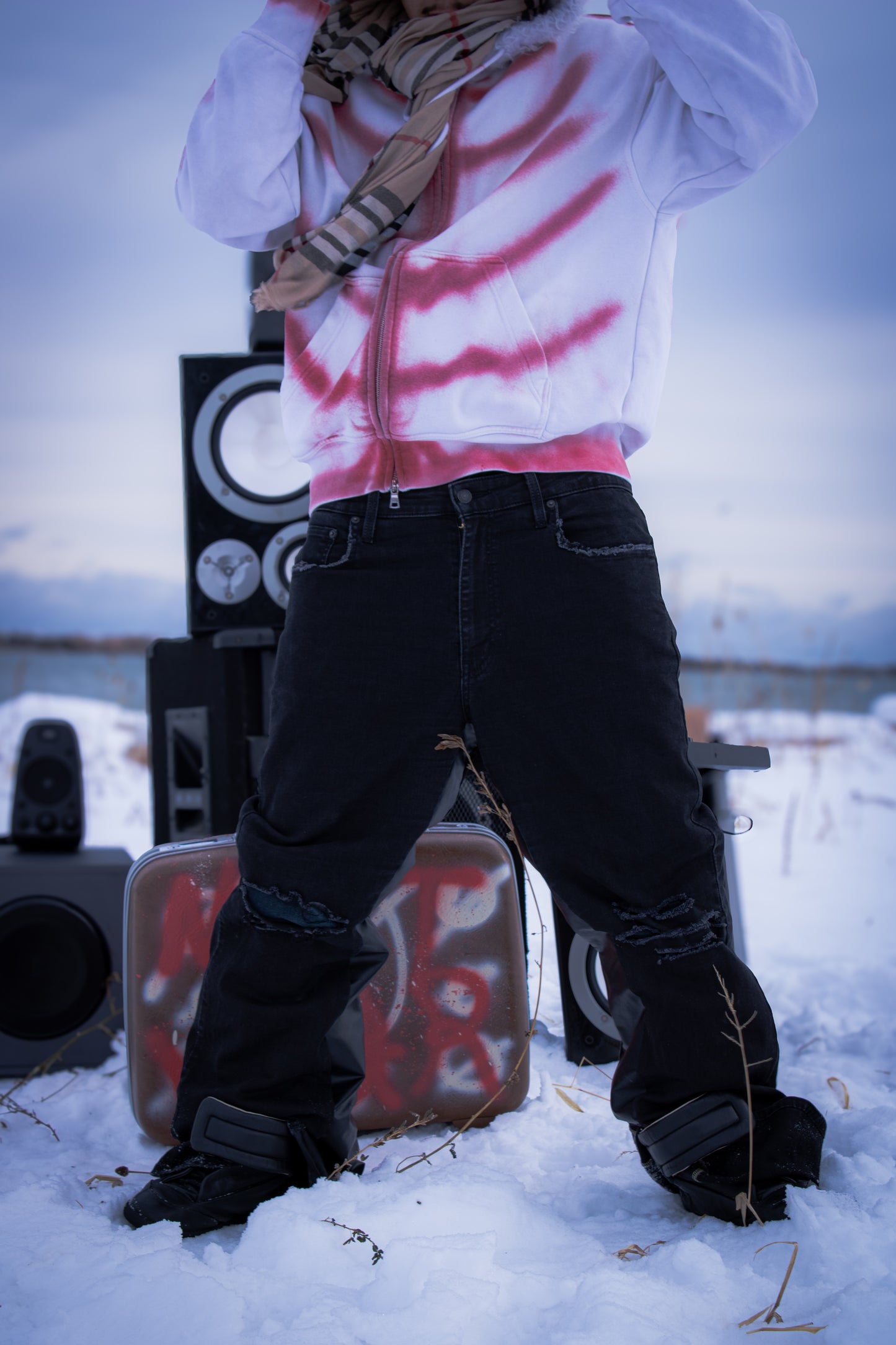 Blakk Denim Leather Jeans