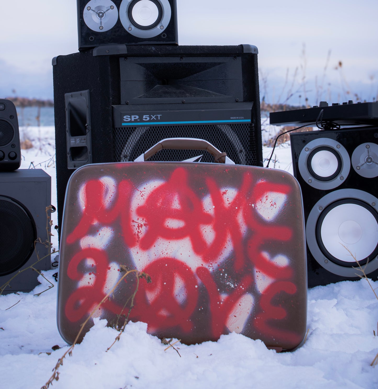 Make Love, Not War Luggage Bag