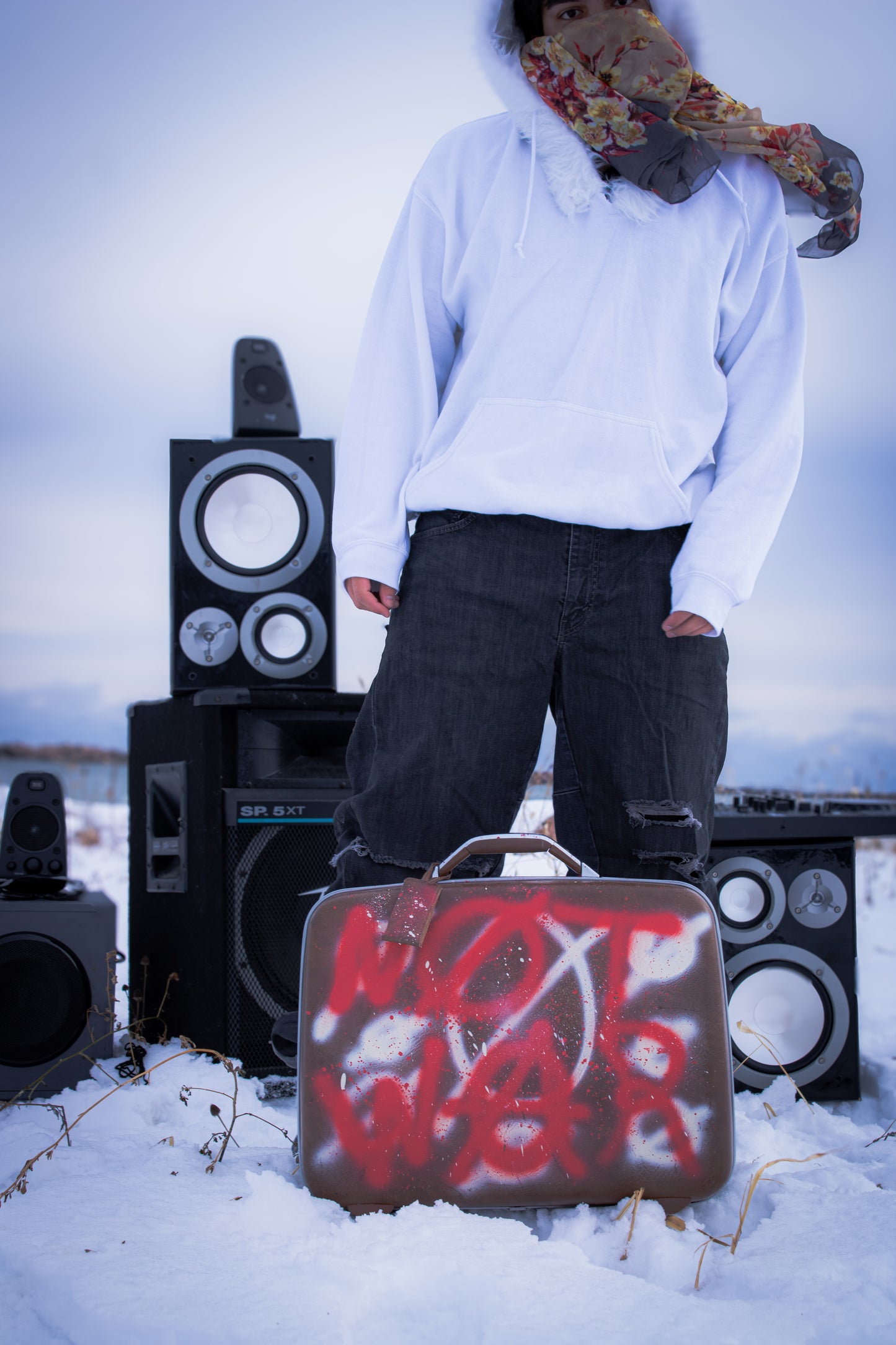 Make Love, Not War Luggage Bag