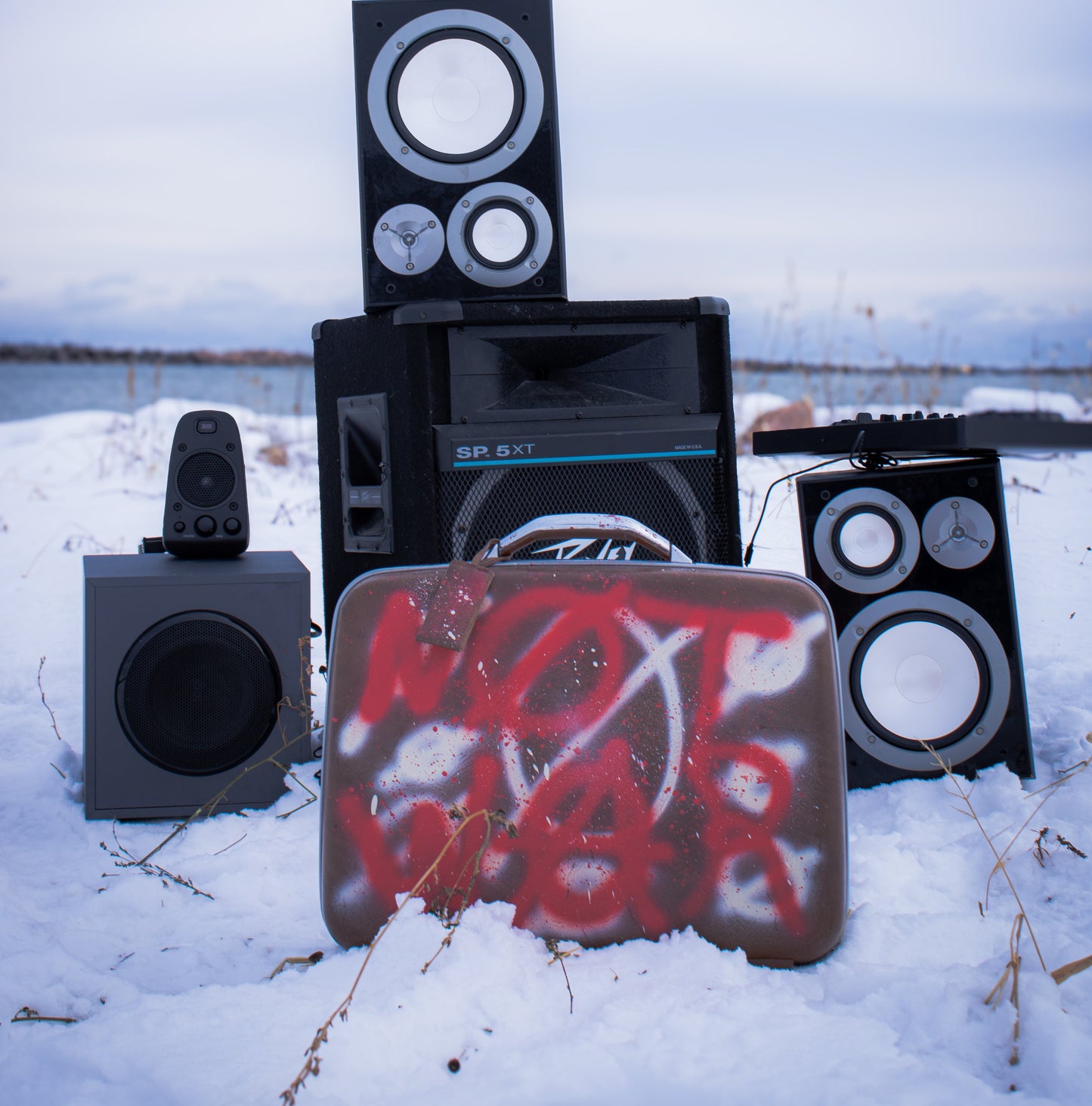 Make Love, Not War Luggage Bag