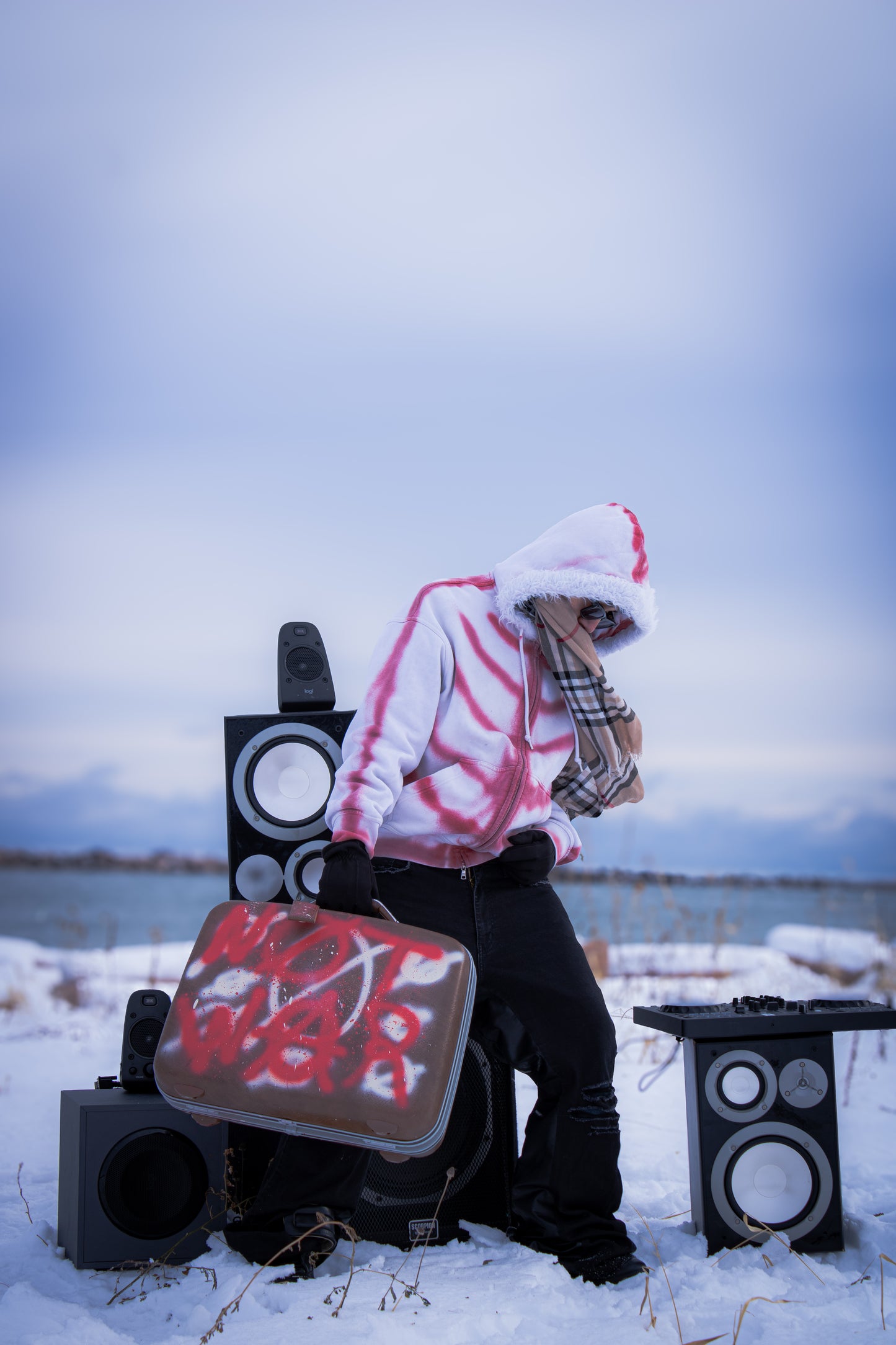 Make Love, Not War Luggage Bag