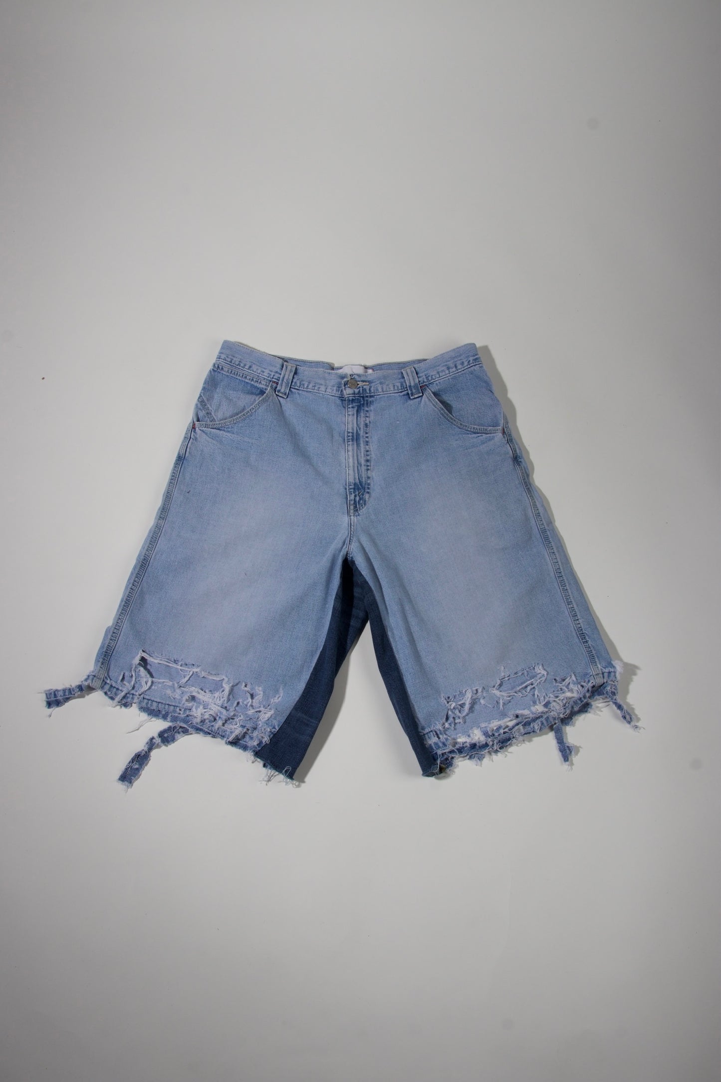 Destroyed Denim Shorts #011