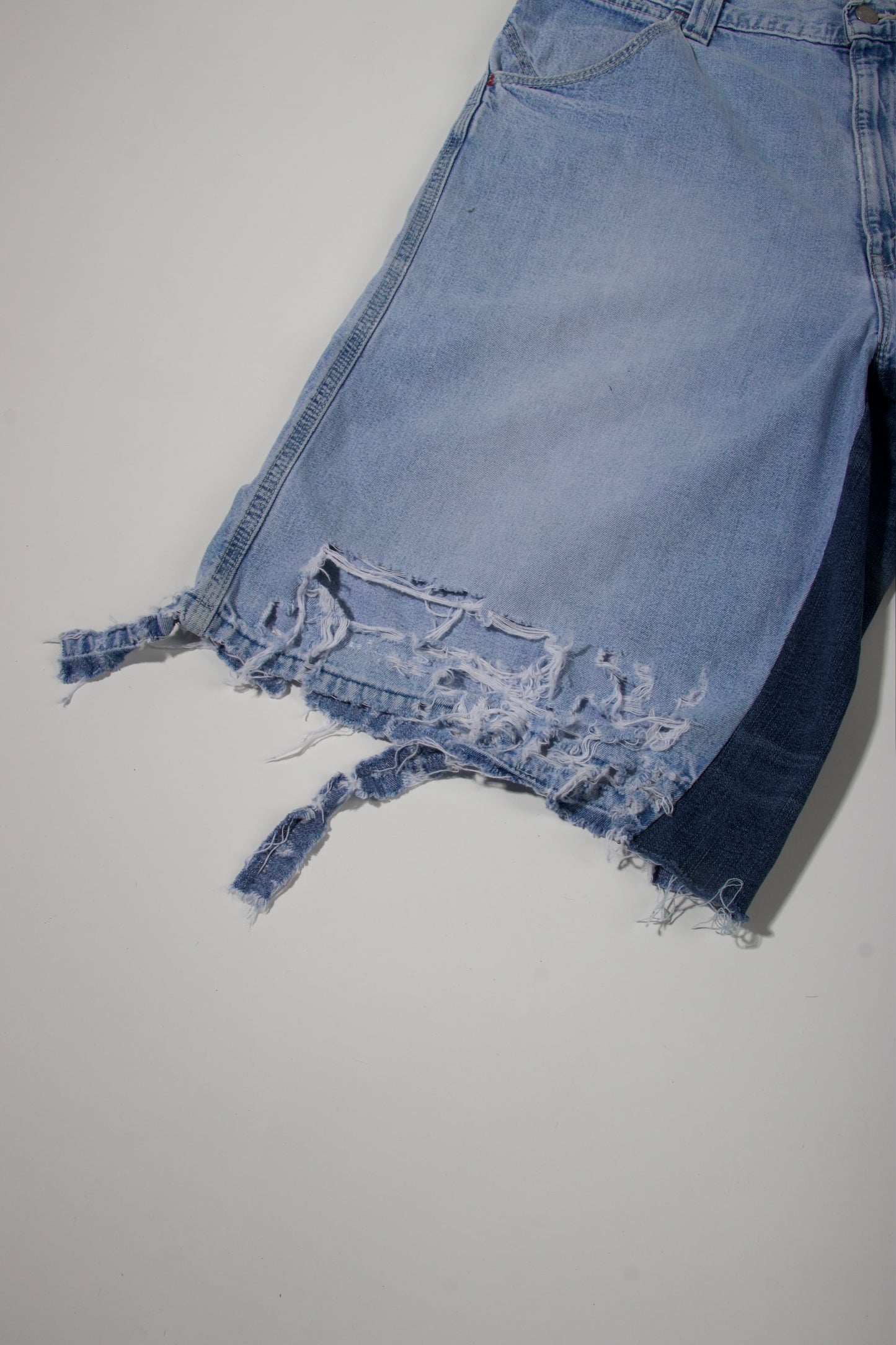 Destroyed Denim Shorts #011