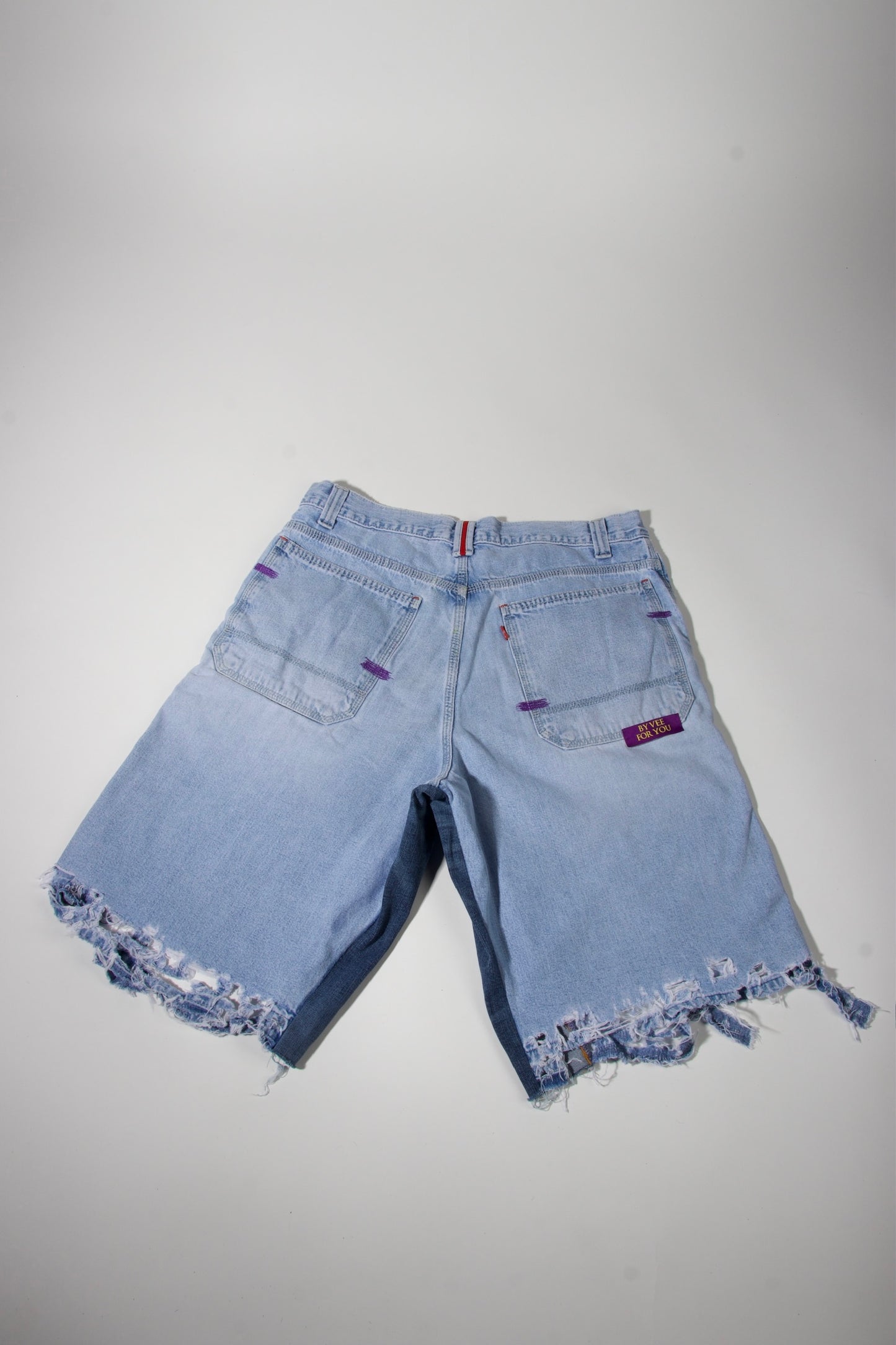 Destroyed Denim Shorts #011